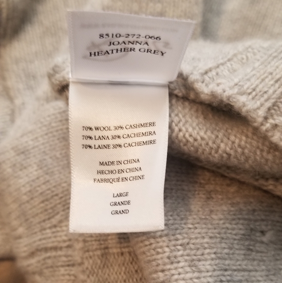 RAILS Joanna Heather Grey Sweater Sz Large - Picture 4 of 8